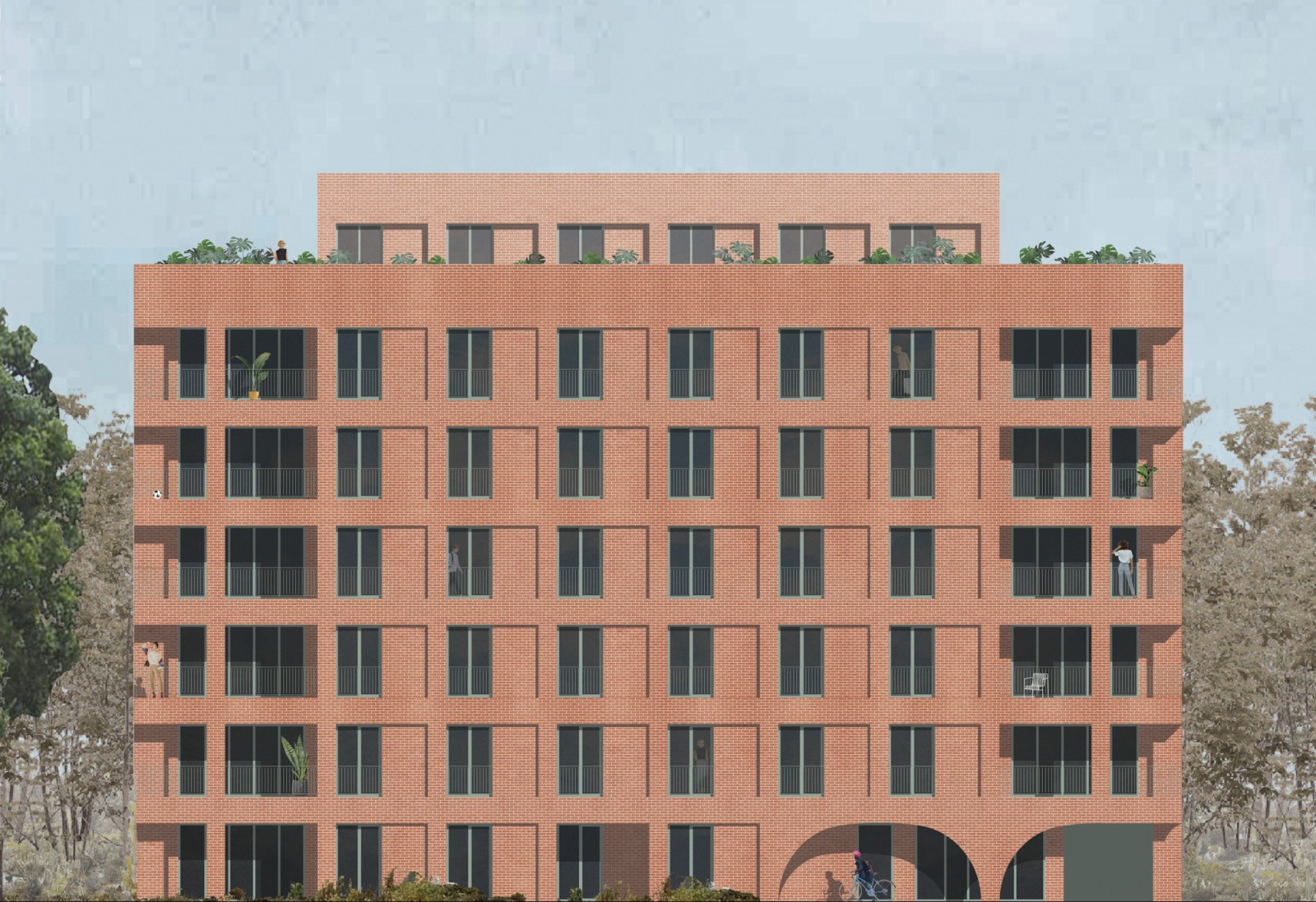 an apartment building